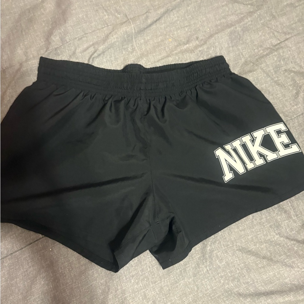 Nike Black Sports Shorts with Logo